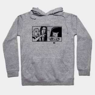 Funny design for meme lovers: Woman yelling at a cat meme. Hoodie